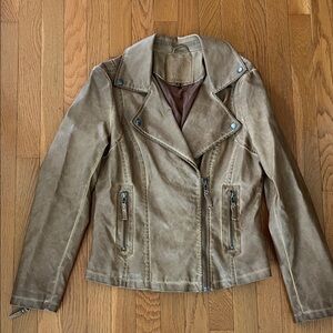 Women's  Max Studio Faux Tan Leather Jacket